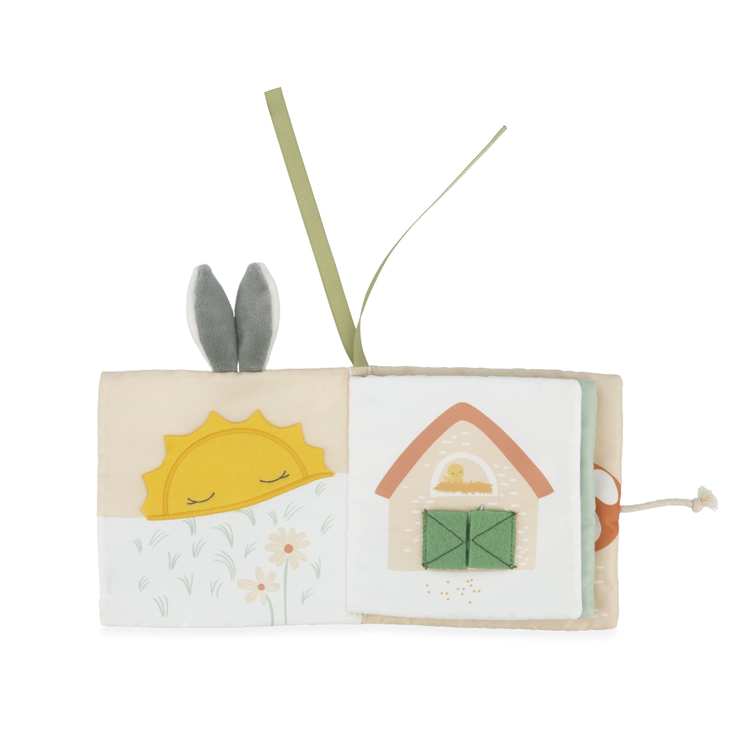 Cuarta imagen del Libro de tela con peluche Burrito Regliss de Kaloo