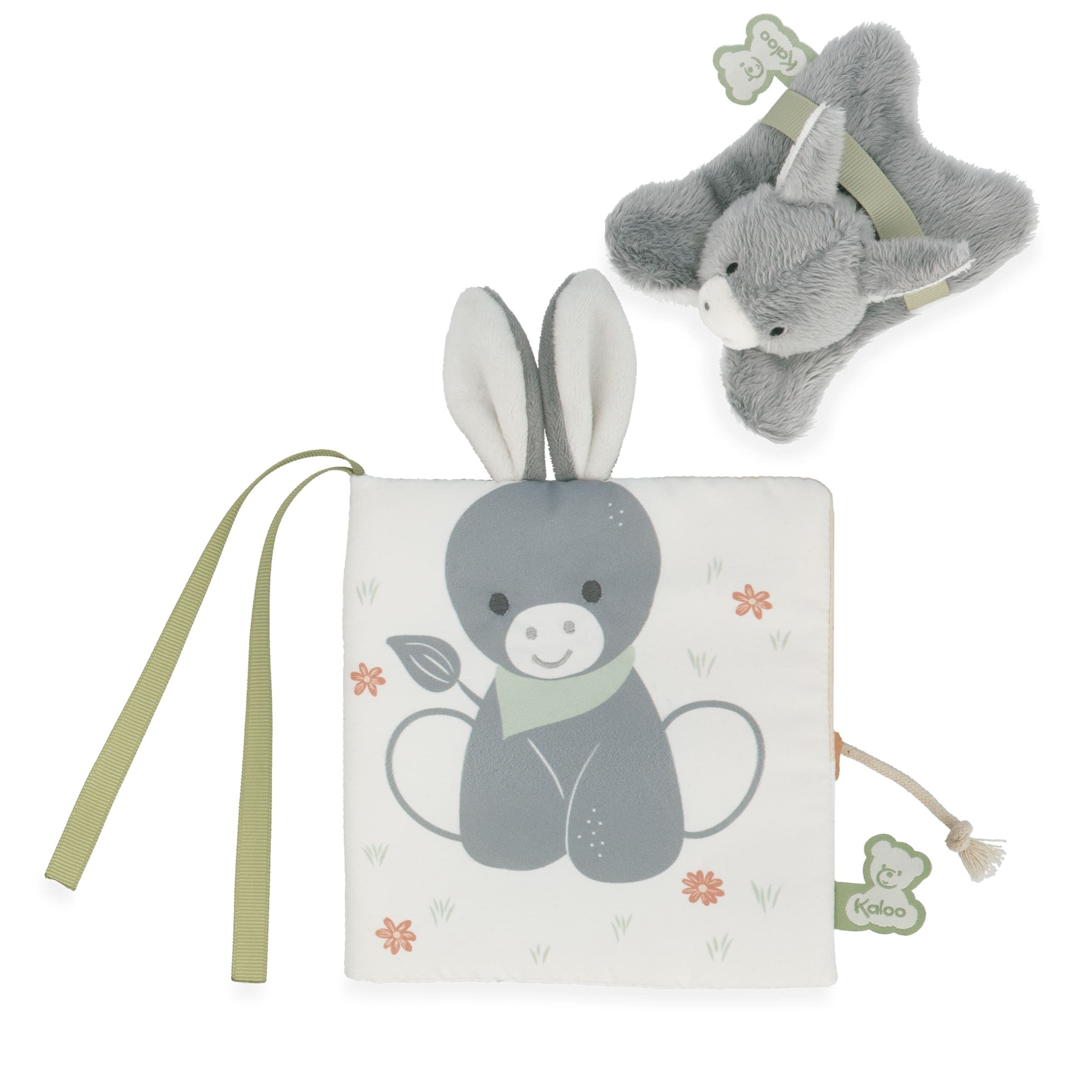 Primera imagen del Libro de tela con peluche Burrito Regliss de Kaloo