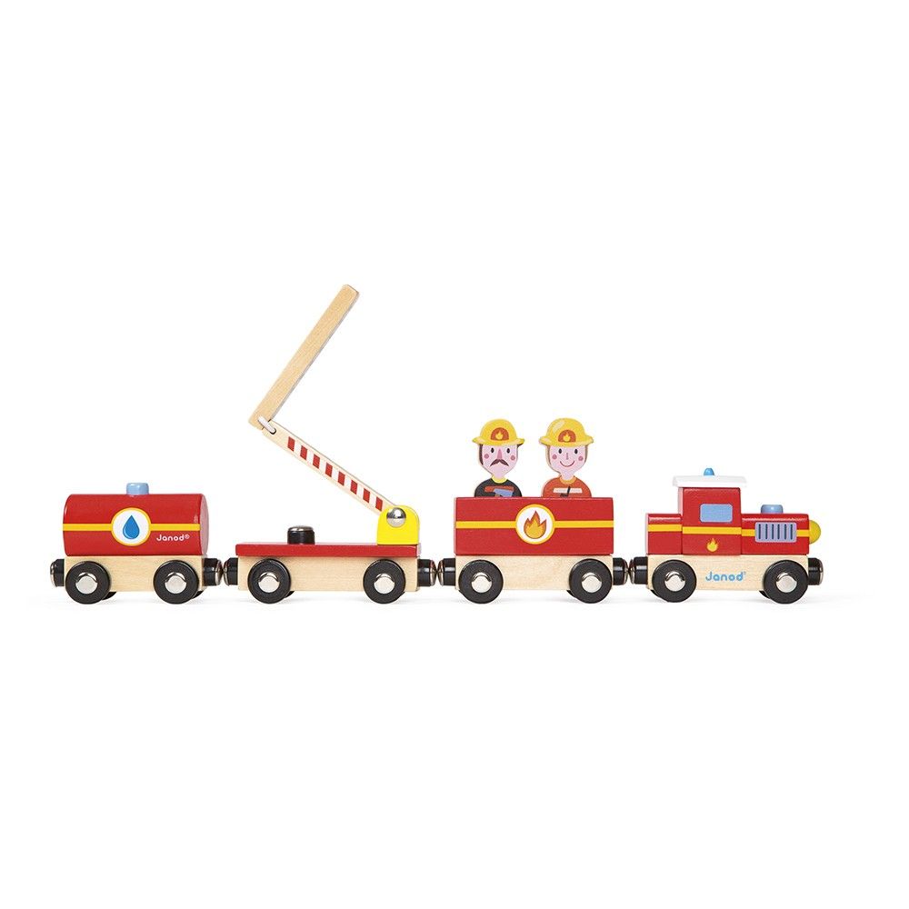 Segunda imagen del Tren de Bomberos. Story Train - Janod