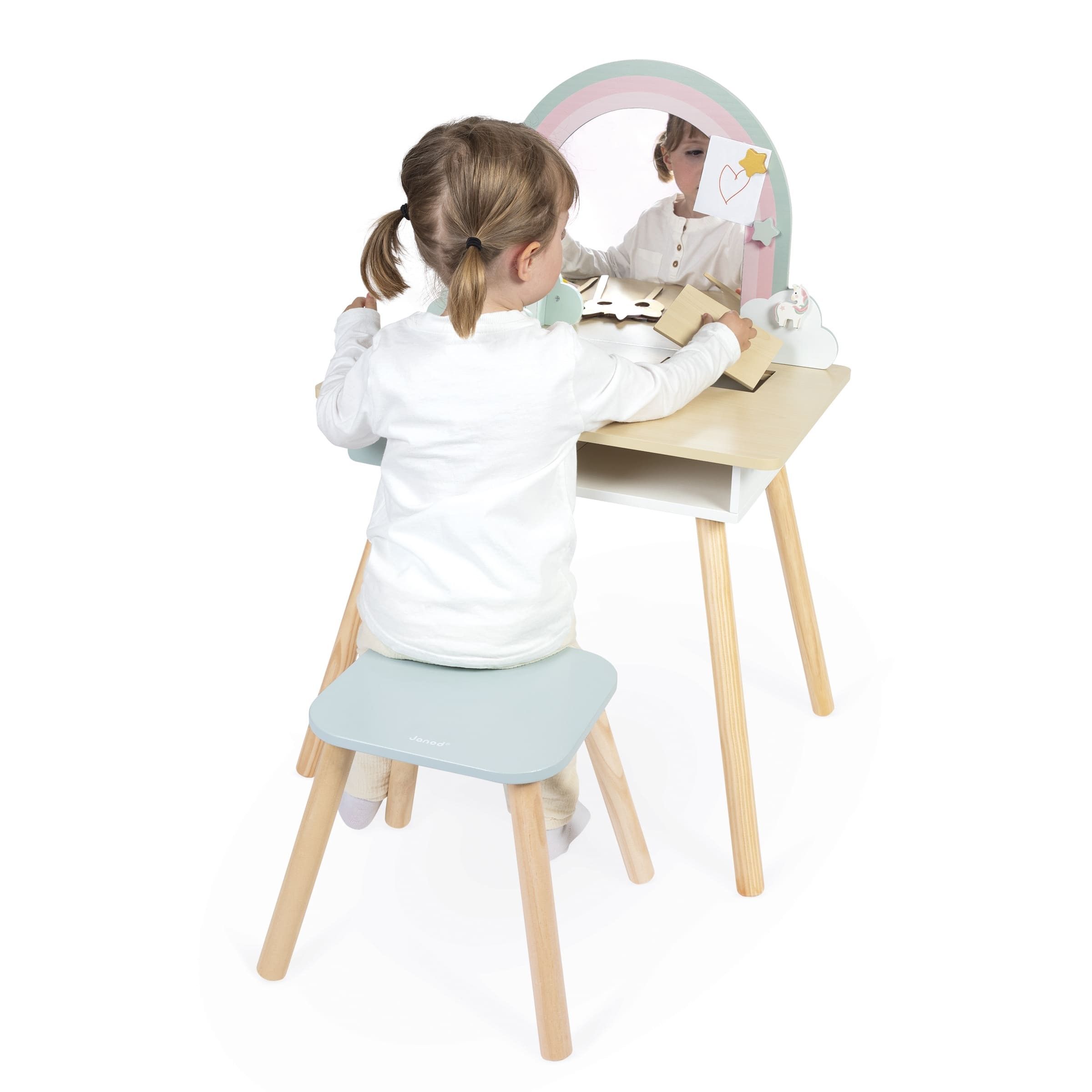 Séptima imagen del Tocador Infantil Unicornio de Janod