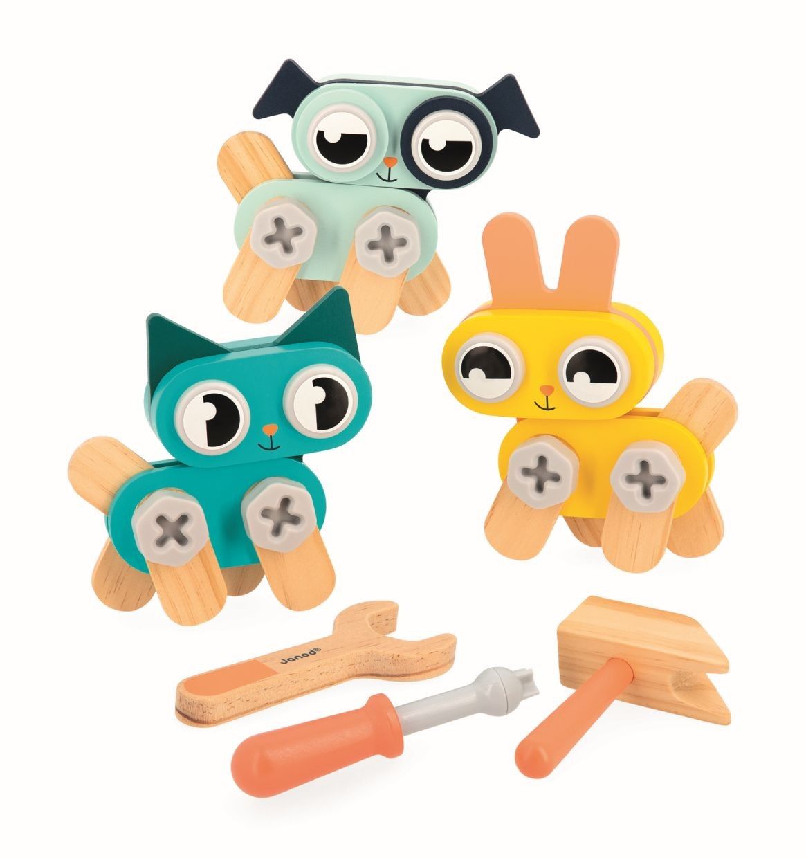 Tercera imagen de Pequeños Animales para hacer bricolaje Brico'Kids de Janod