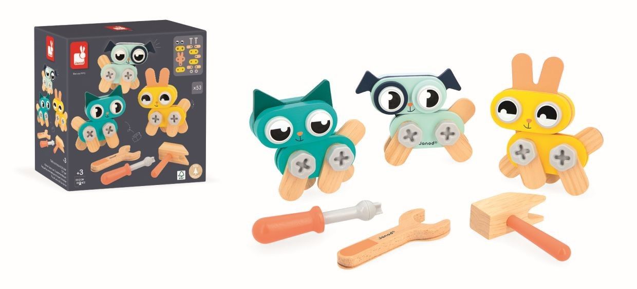 Primera imagen de Pequeños Animales para hacer bricolaje Brico'Kids de Janod