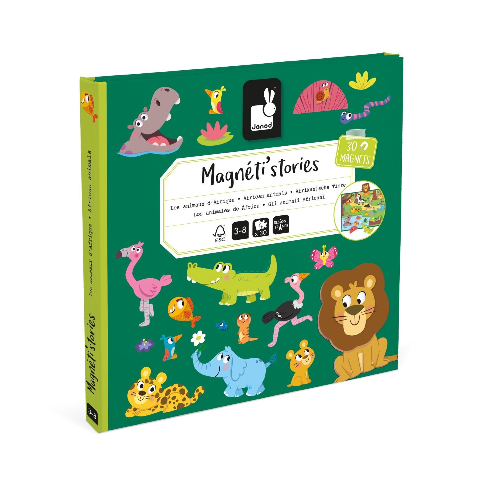 Quinta imagen de Magneti'Stories Los Animales de África de Janod