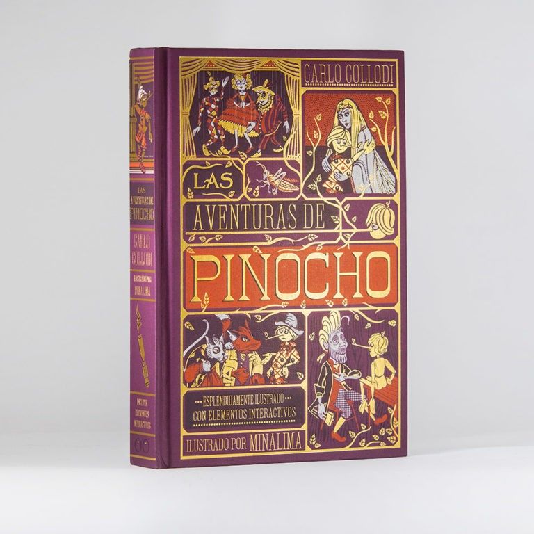 Portada de Las aventuras de Pinocho. Pop-Up de Folioscopio