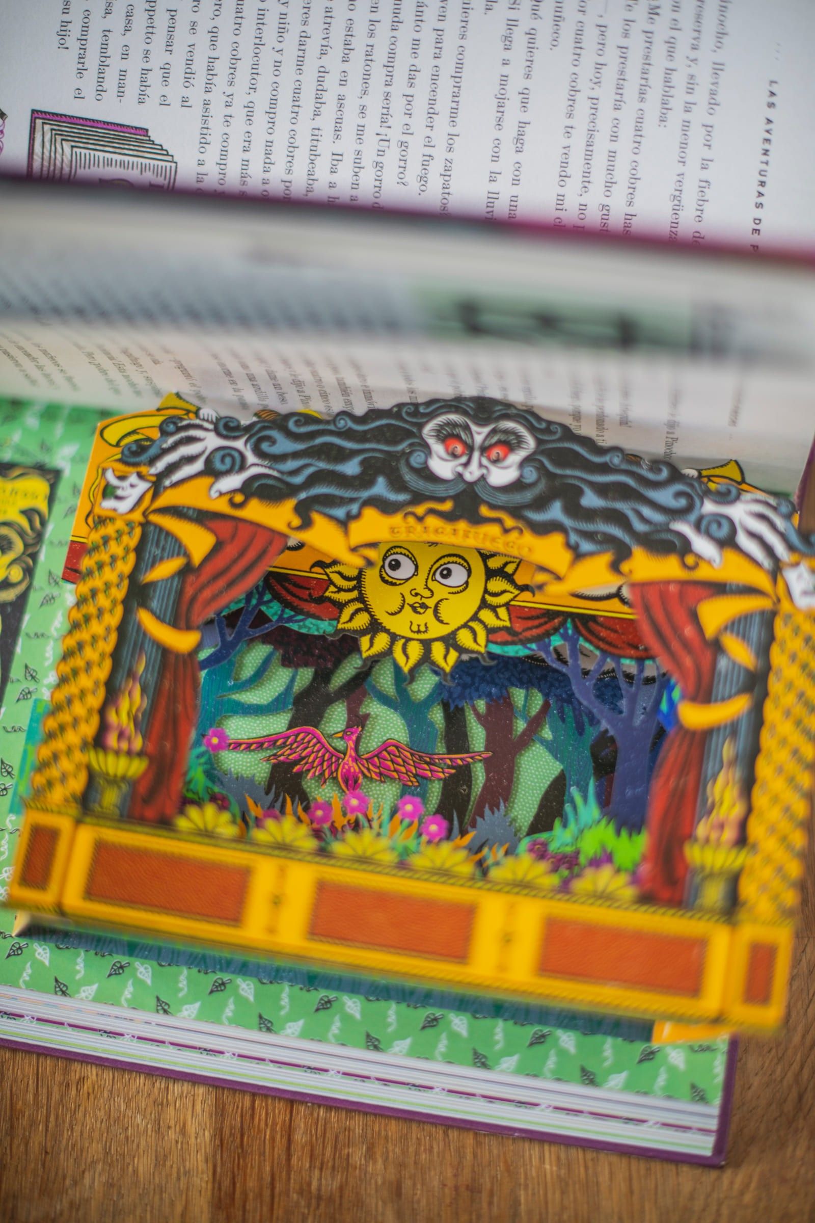 Quinta imagen de Las aventuras de Pinocho. Pop-Up de Folioscopio