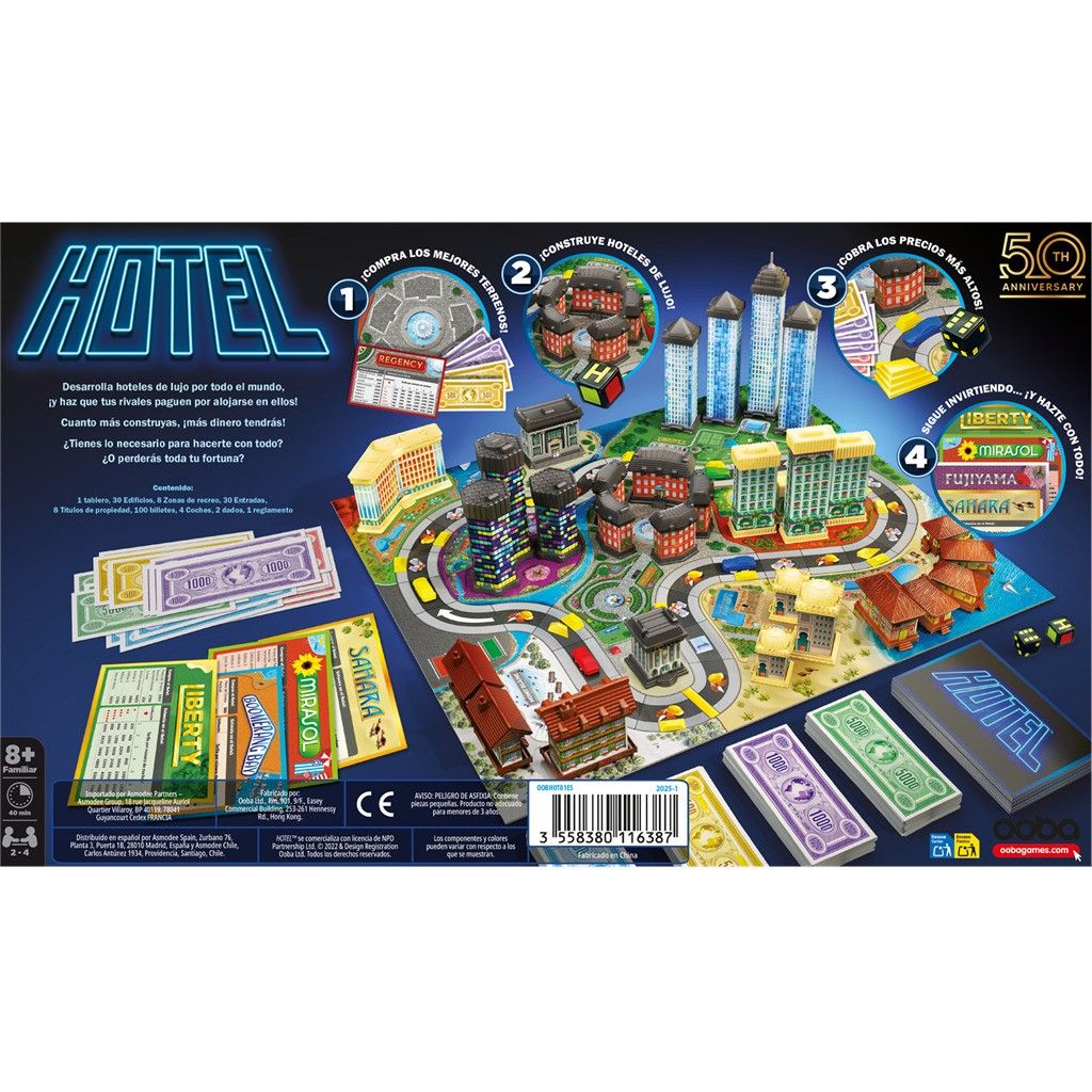 Tercera imagen de Hotel, juego de mesa