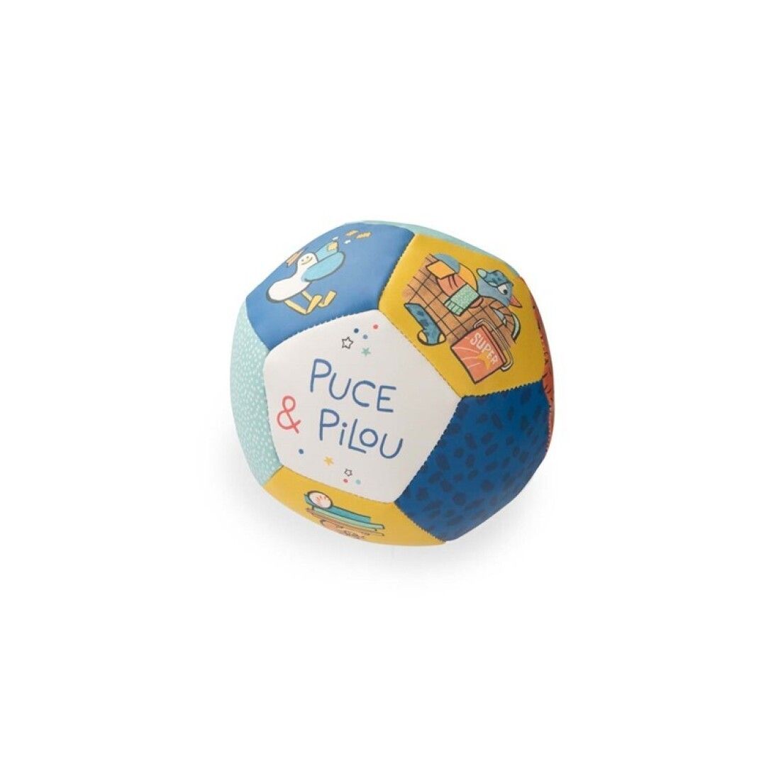 Imagen de la Pelota Suave Bebé Puce & Pilou de Moulin Roty