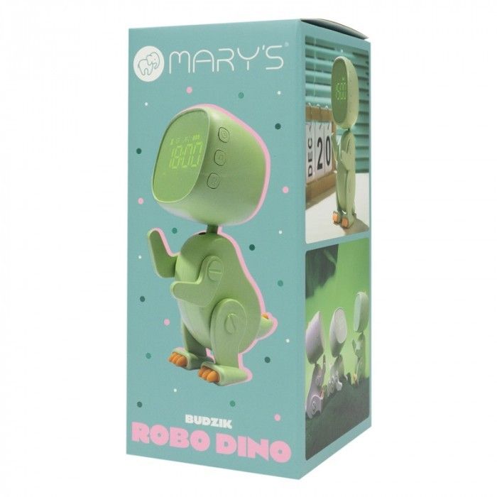 Octava imagen de Mary's Reloj Despertador Robo-Dino Verde