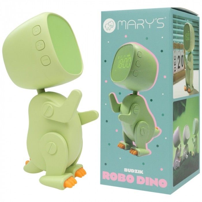 Séptima imagen de Mary's Reloj Despertador Robo-Dino Verde
