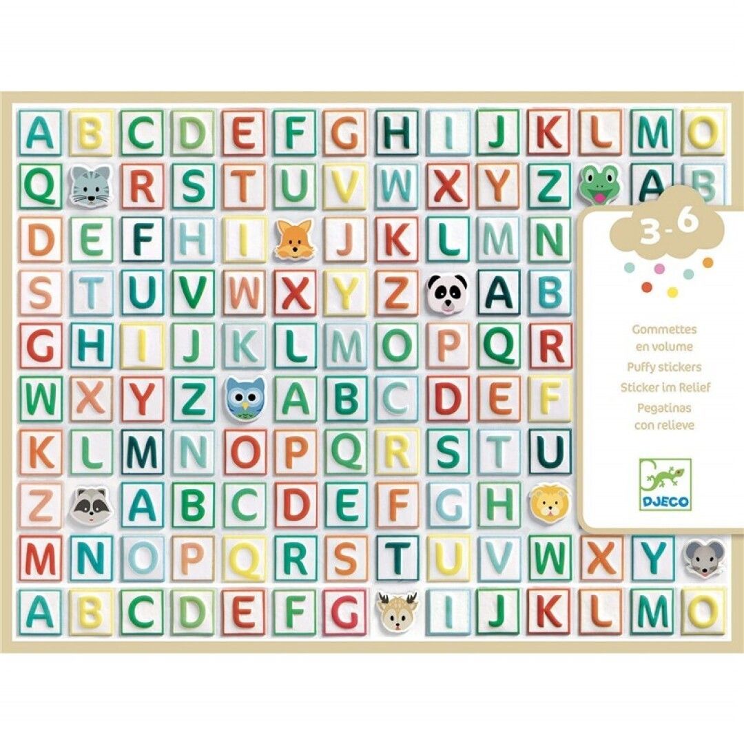 Primera imagen de las Pegatinas Abecedario de Djeco
