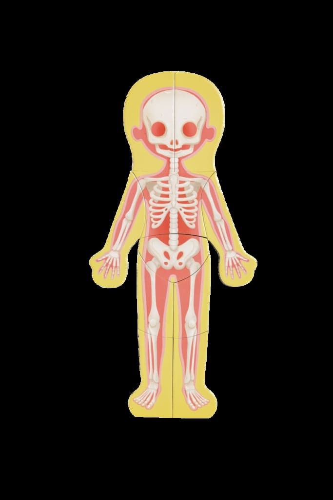 Cuarta imagen del Rompecabezas Magnético del Cuerpo Humano de Hape