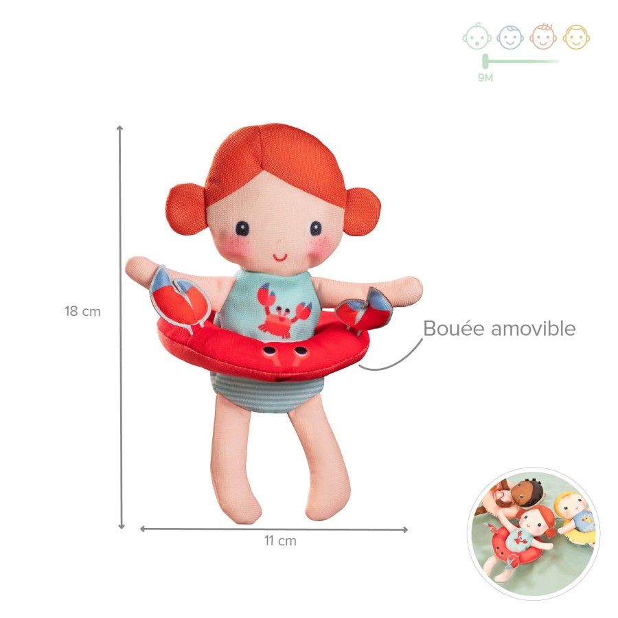 Cuarta imagen de Axelle Muñeca de Baño Cangrejo de Lilliputiens