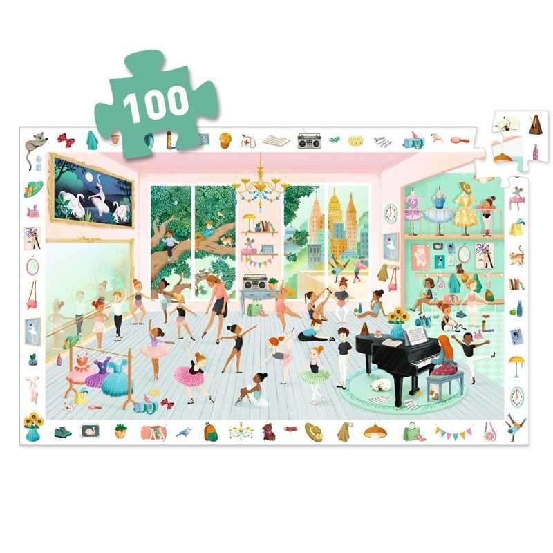 Puzzle Observación La escuela de Baile 100 pzas. - Djeco - Imagen 2