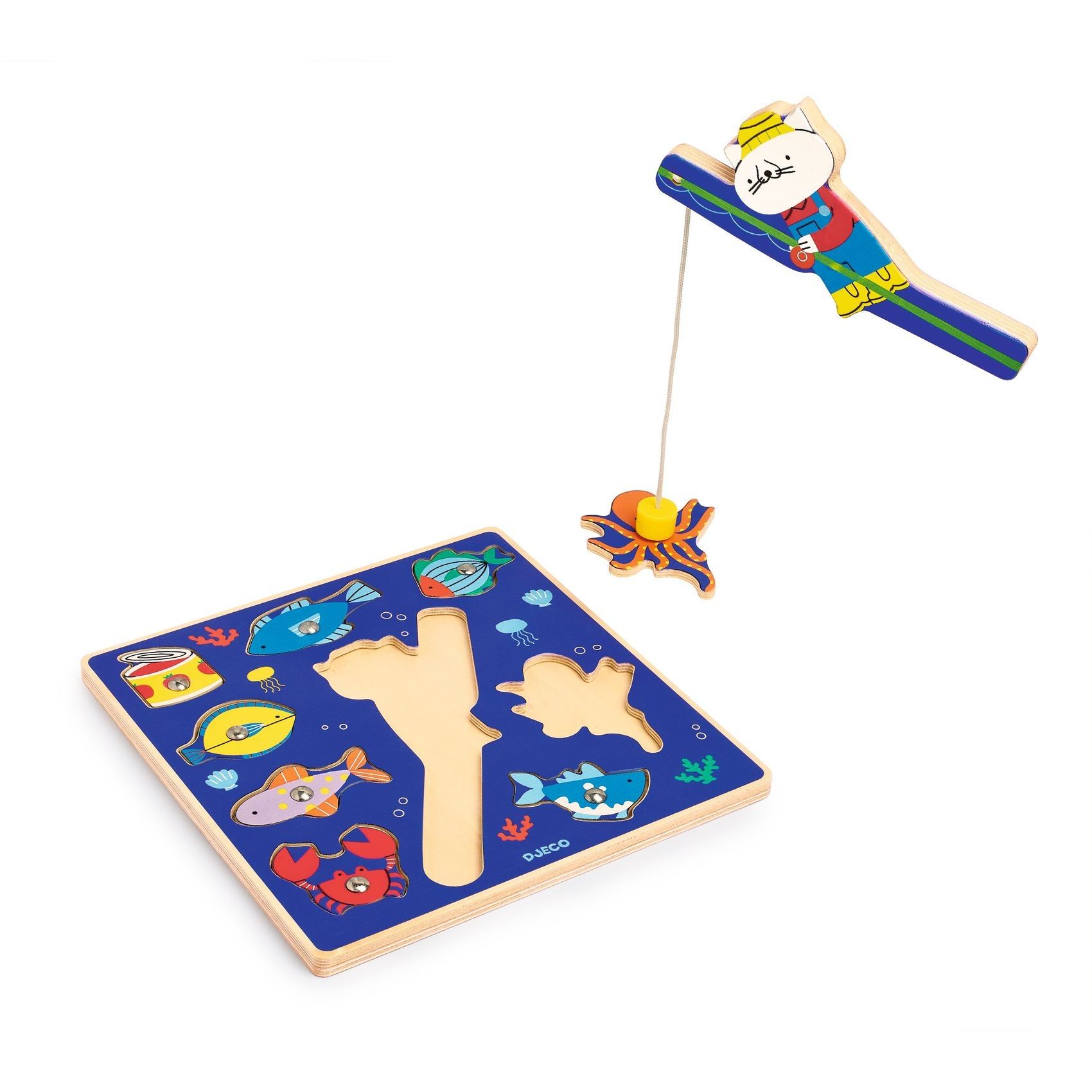 Puzzle Encajable Puzz & Fish Color - Djeco - Imagen 2