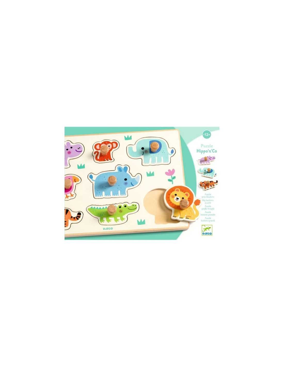 Puzzle Encajable Hippo'n'Co - Djeco - Imagen 5