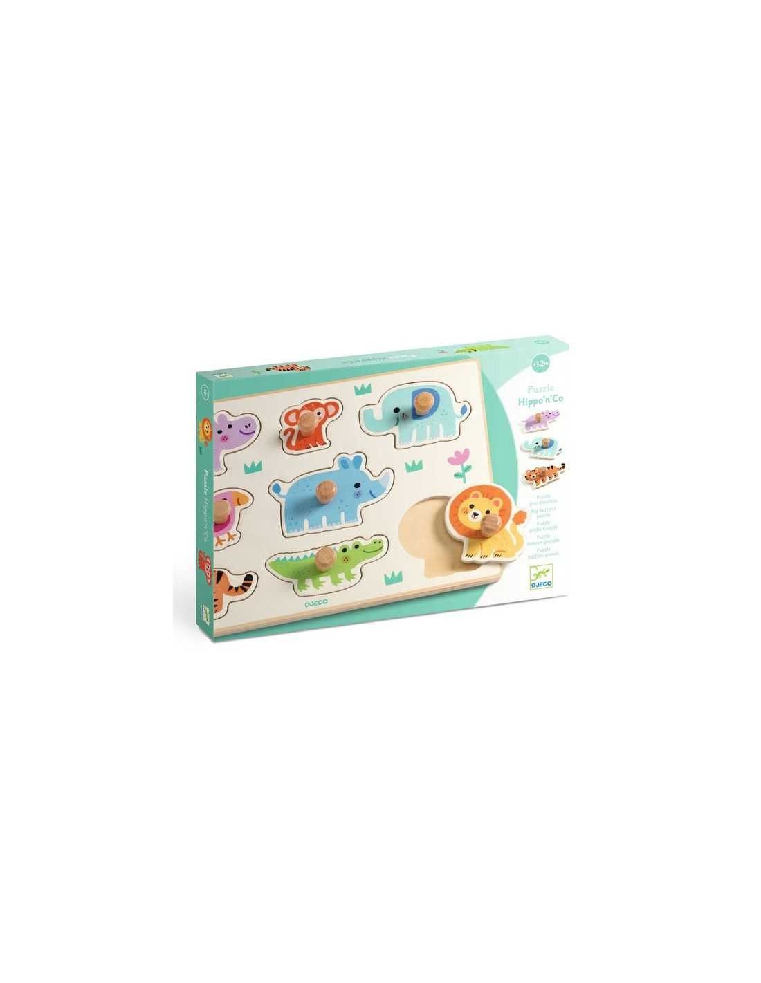 Puzzle Encajable Hippo'n'Co - Djeco - Imagen 2