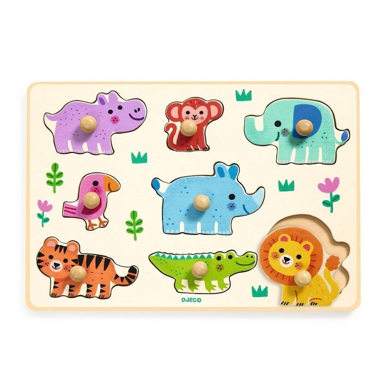 Puzzle Encajable Hippo'n'Co - Djeco
