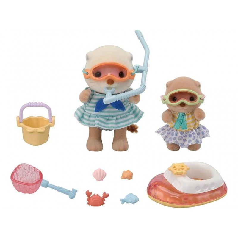 Set Hermanas Nutria Marina - Sylvanian Families - Imagen 4