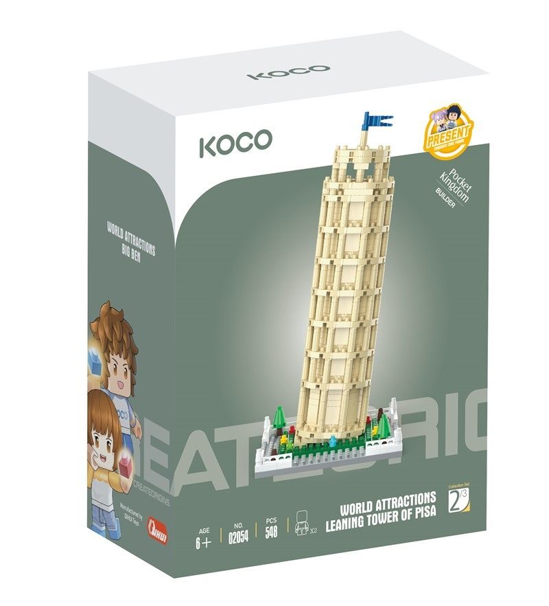 Torre de Pisa 548 piezas - KOCO - Imagen 2