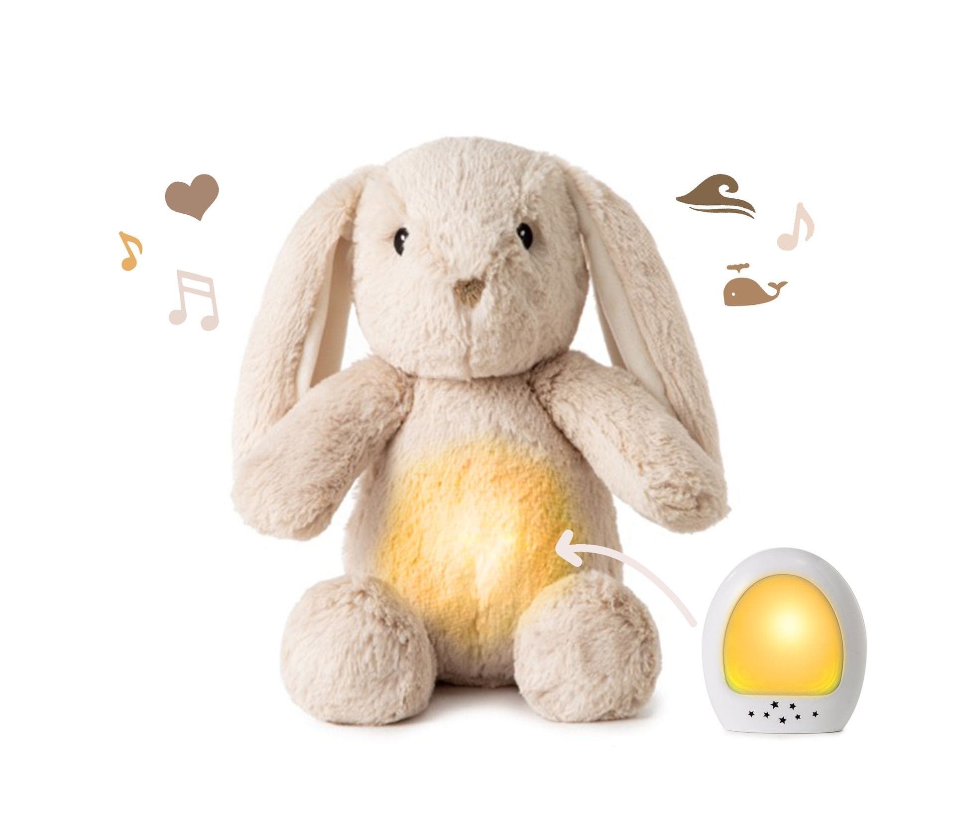 Peluche relajante con luz y sonido Billy el Conejo LoveLight recargable - Cloud B - Imagen 2