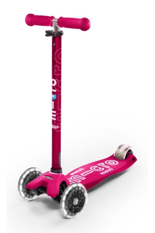 Patinete Micro Maxi Deluxe Rosa LED - Imagen 5