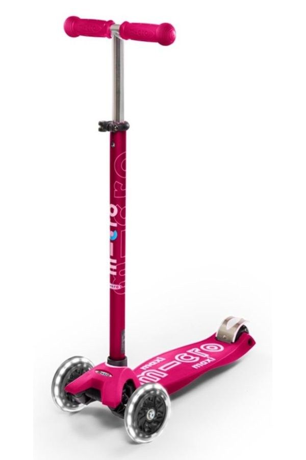 Patinete Micro Maxi Deluxe Rosa LED - Imagen 4