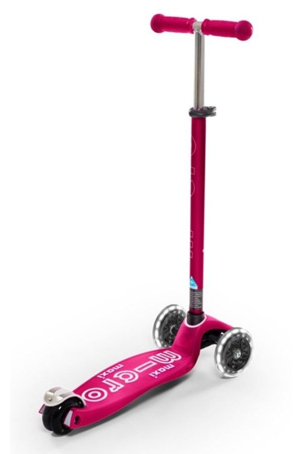 Patinete Micro Maxi Deluxe Rosa LED - Imagen 2