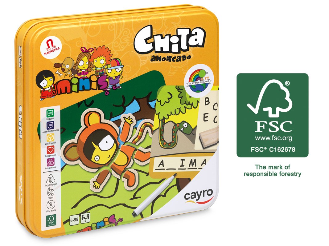 CHITA Ahorcado. Juego magnético en lata - Cayro