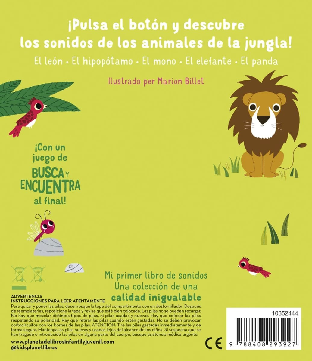 La Jungla. Mi primer libro de sonidos - Timun Mas - Imagen 2