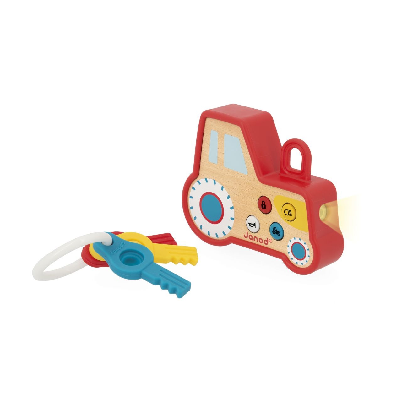 LLavero infantil tractor con sonidos - Janod - Imagen 3