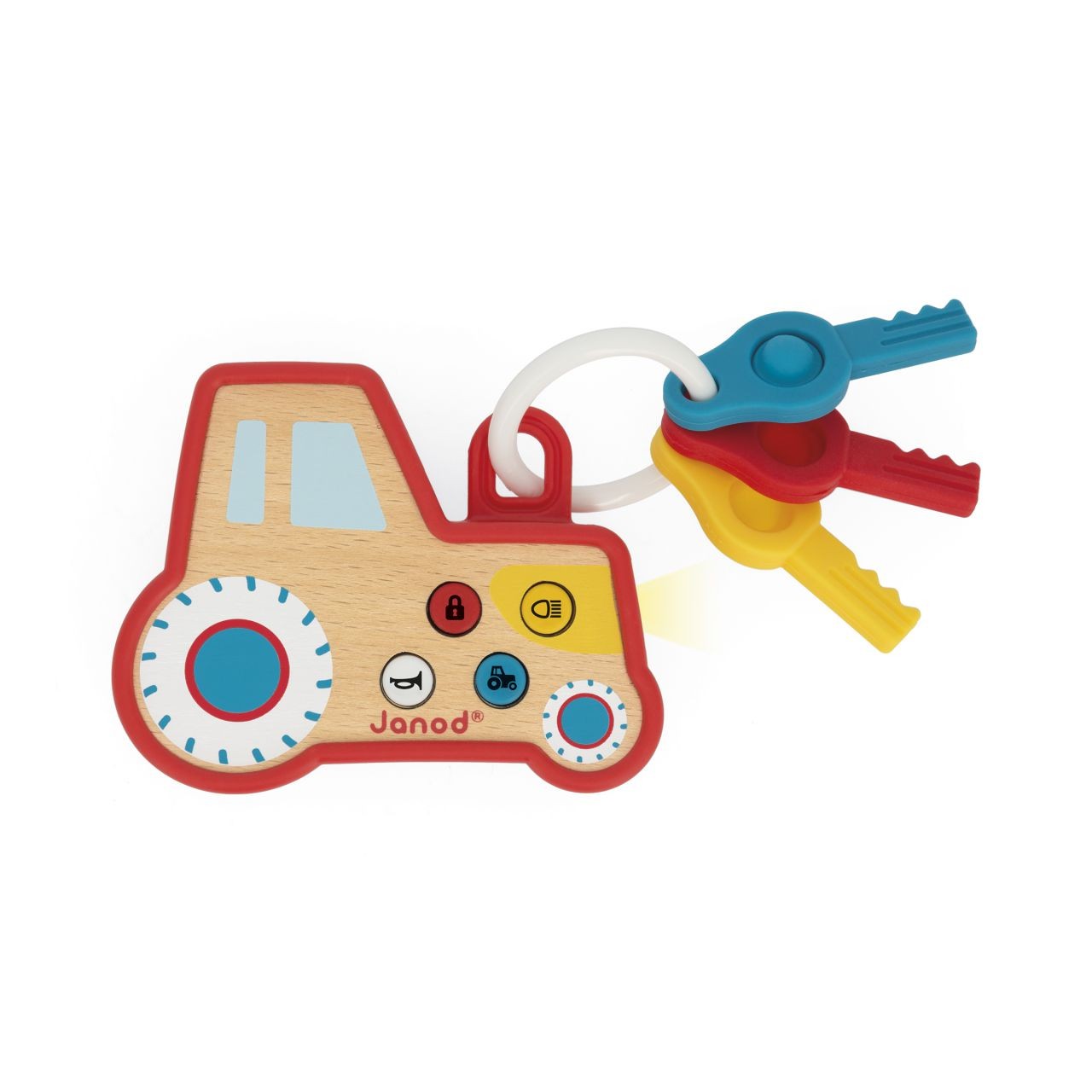 LLavero infantil tractor con sonidos - Janod - Imagen 2