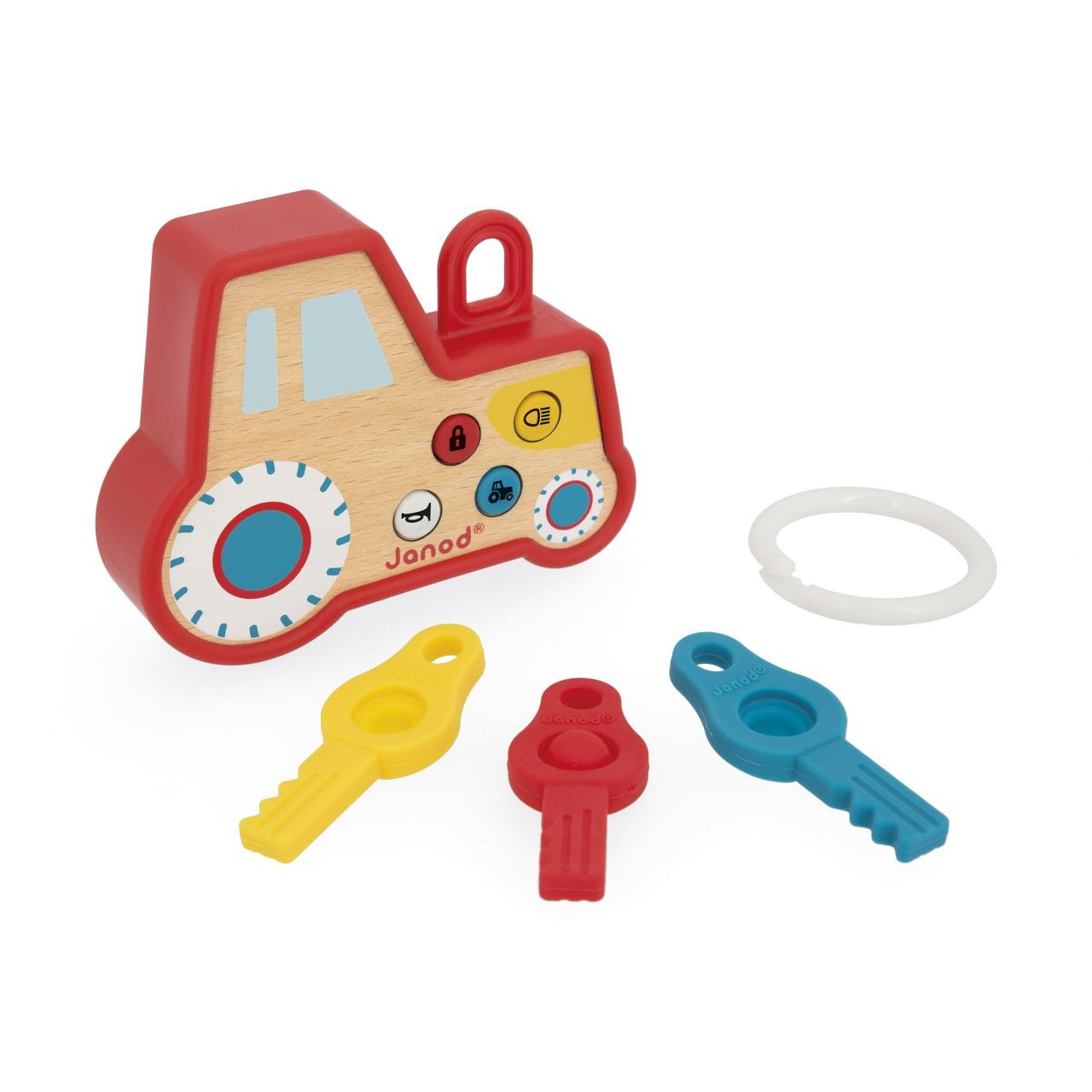 LLavero infantil tractor con sonidos - Janod - Imagen 5