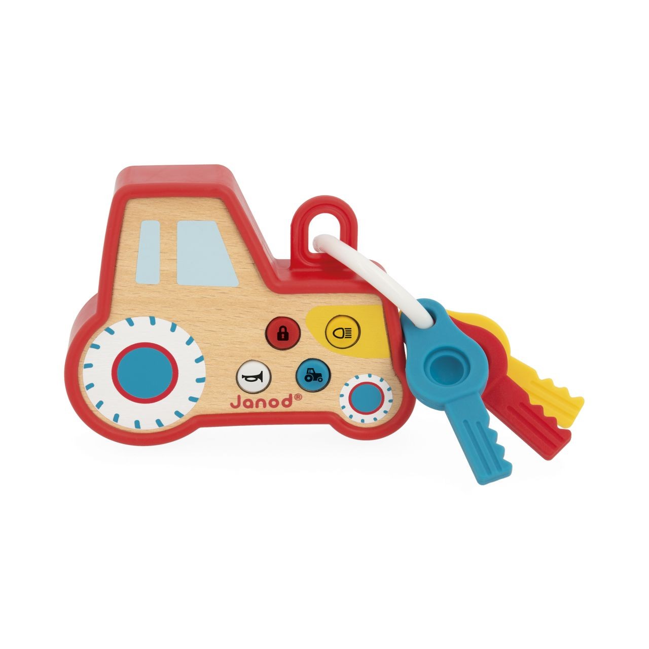 LLavero infantil tractor con sonidos - Janod - Imagen 4