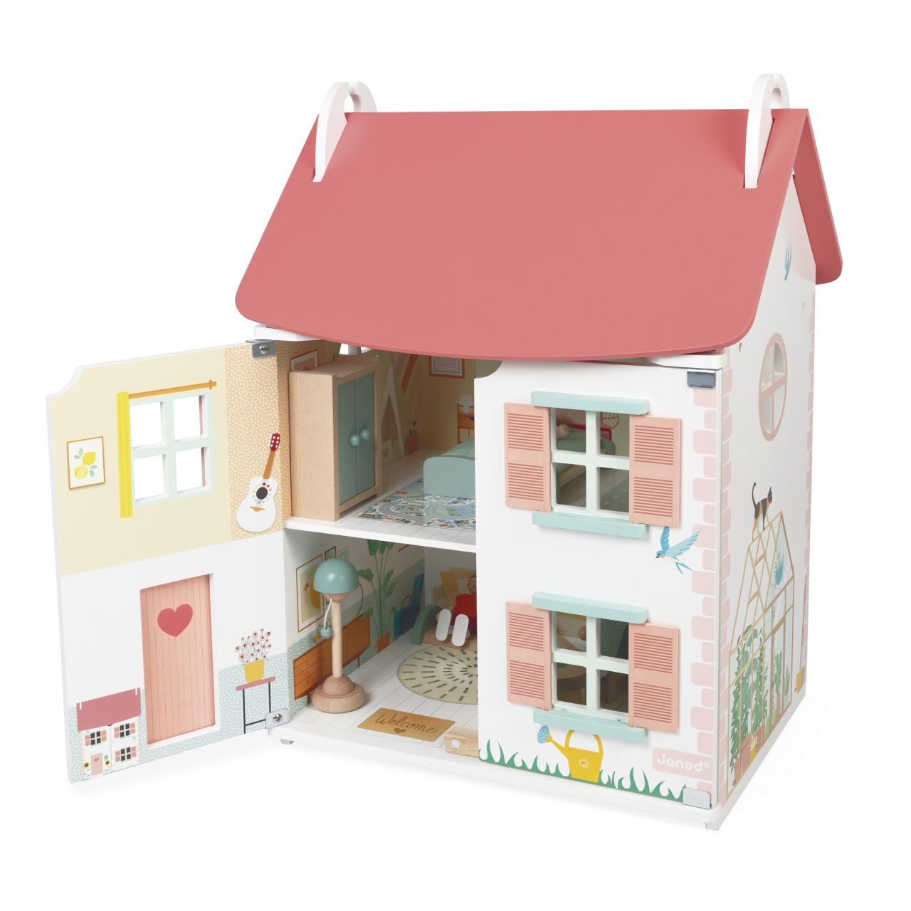 Casa de Muñecas con accesorios y personajes - Janod - Imagen 2