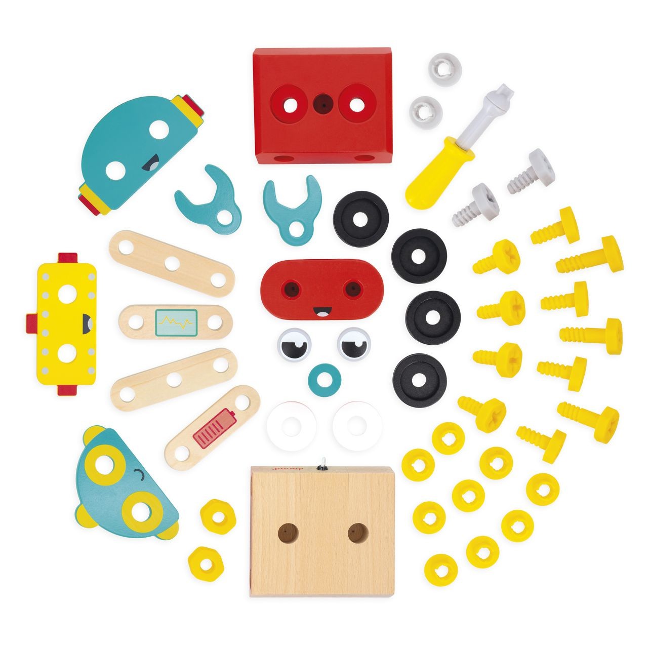Robot BricoKids para construir - Janod - Imagen 12
