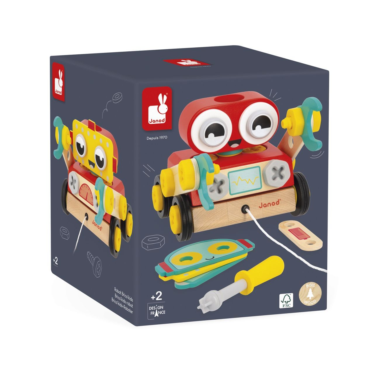 Robot BricoKids para construir - Janod - Imagen 13