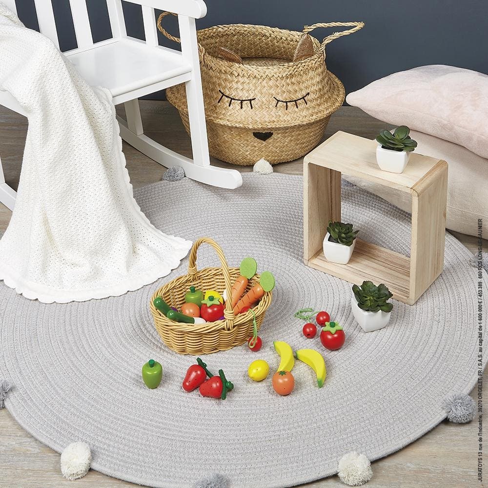 Cesta de 24 Frutas y Verduras - Janod - Imagen 3
