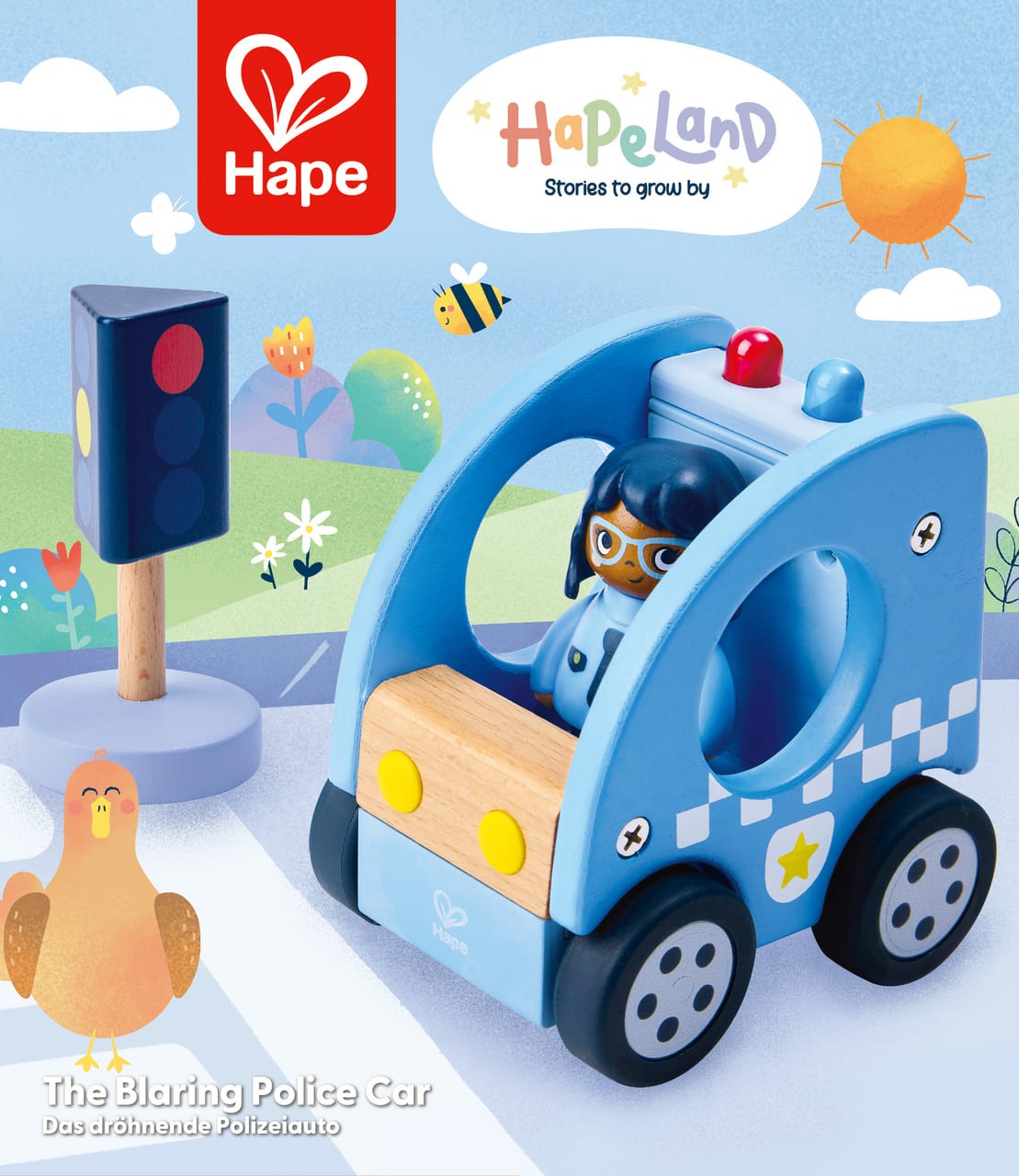 El coche de Policía estridente. Hape Land - Imagen 3