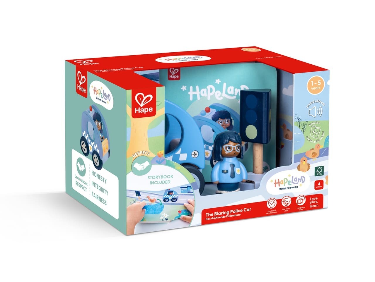 El coche de Policía estridente. Hape Land - Imagen 2