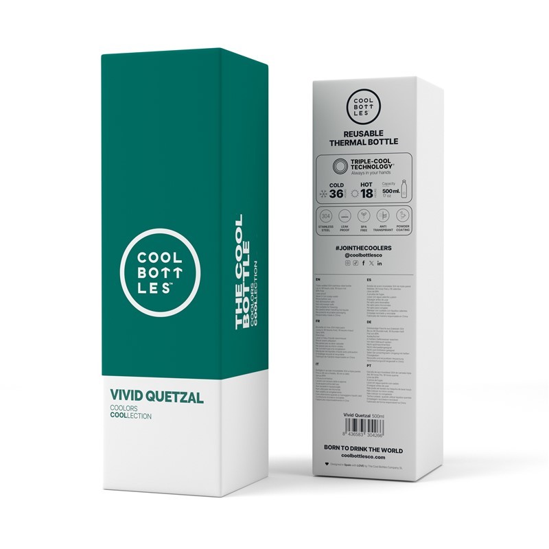 Botella Térmica de Acero Inoxidable Vivid Quetzal 500ml - Imagen 4
