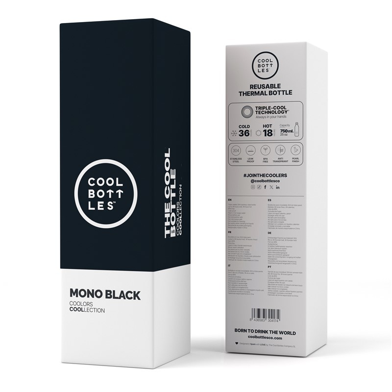 Botella Térmica de Acero Inoxidable Mono Black 750ml - Imagen 4