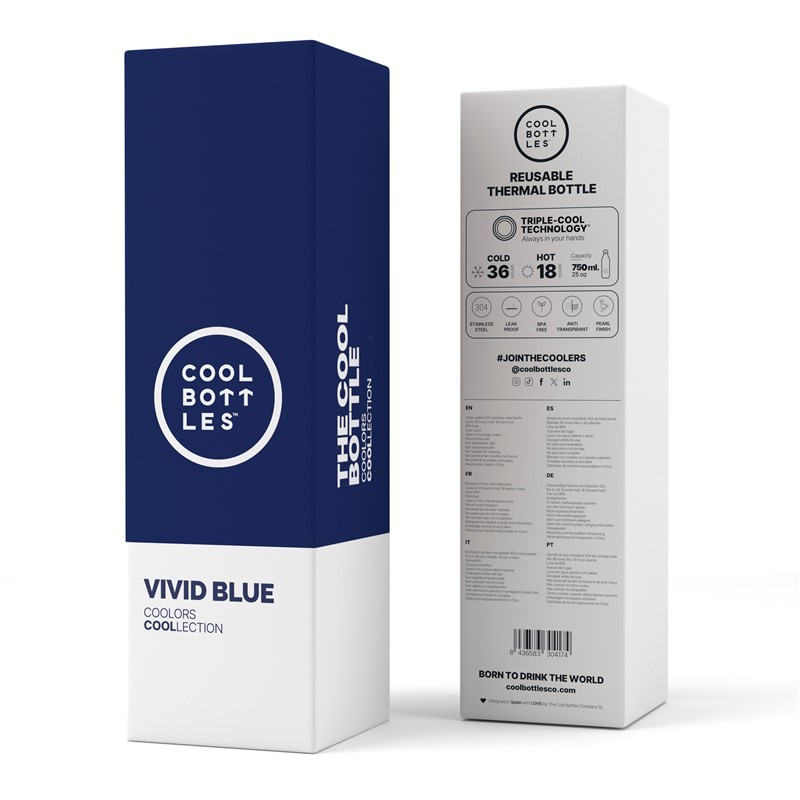 Botella Térmica de Acero Inoxidable Vivid Blue 750ml - Imagen 4