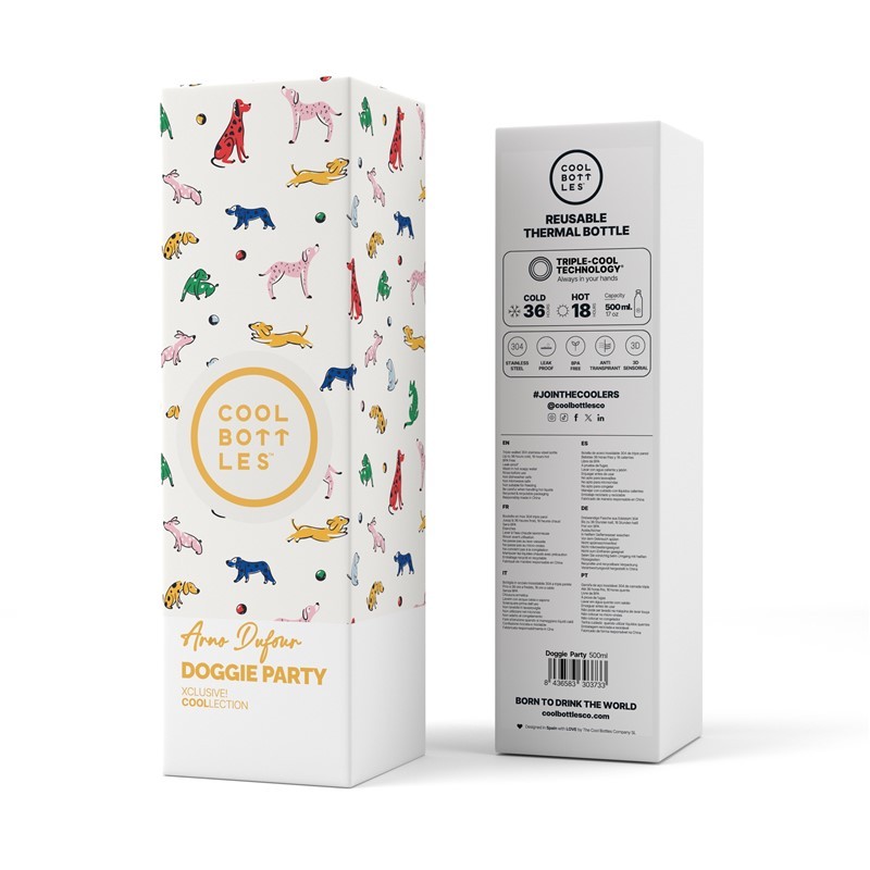Botella Térmica de Acero Inoxidable Doggie Party 500ml - Imagen 4