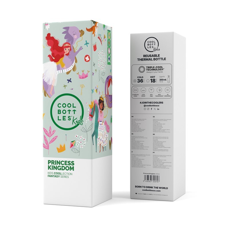Botella Térmica de Acero Inoxidable Kids Princess Kingdom 350ml - Imagen 4