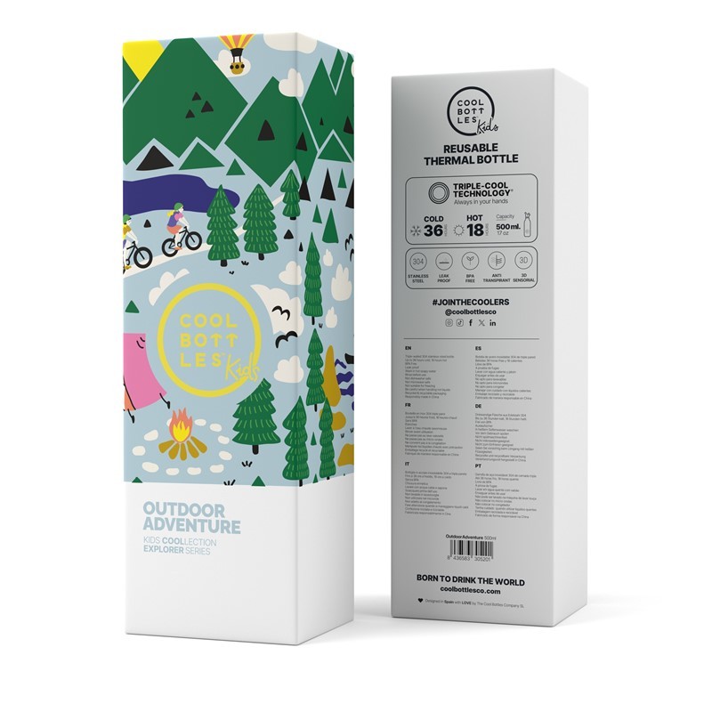 Botella Térmica de Acero Inoxidable Kids Outdoor Adventure 500ml - Imagen 4