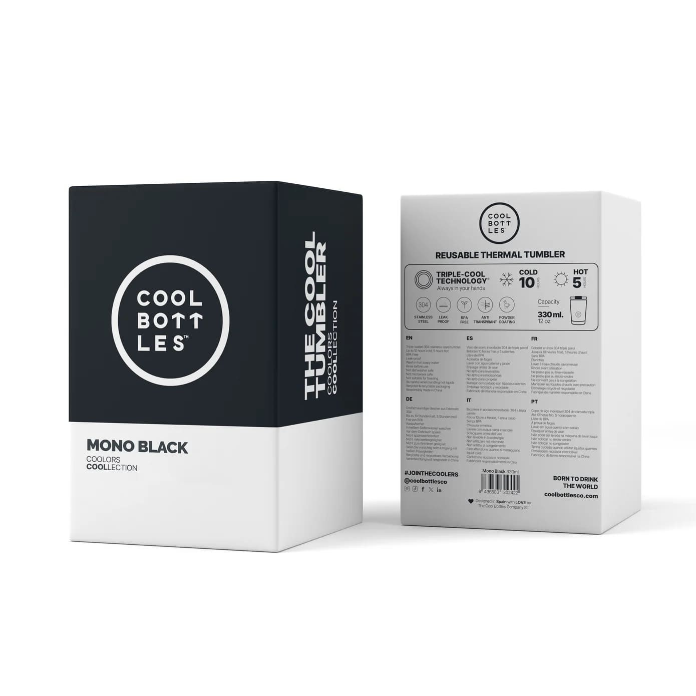 Vaso Térmico de Acero Inoxidable Tumbler Mono Black 330ml - Imagen 6
