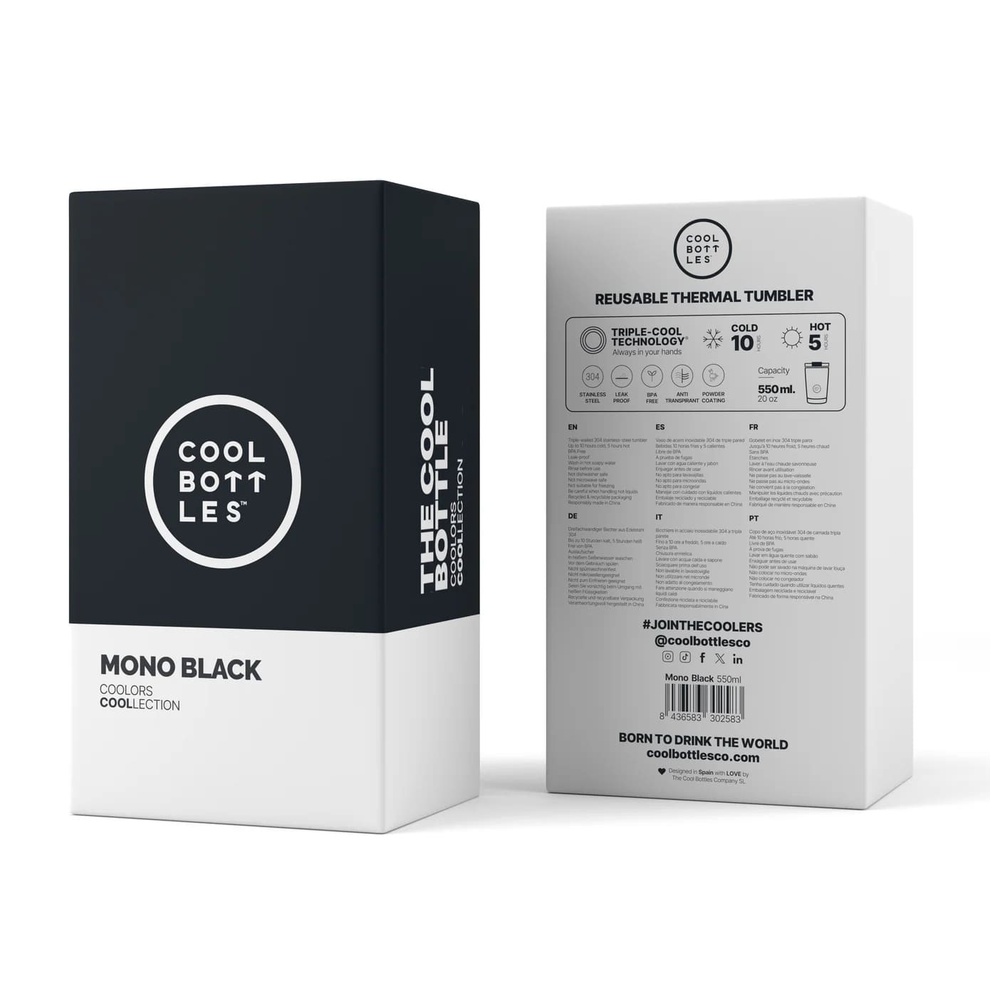 Vaso Térmico de Acero Inoxidable Tumbler Mono Black 550ml - Imagen 6