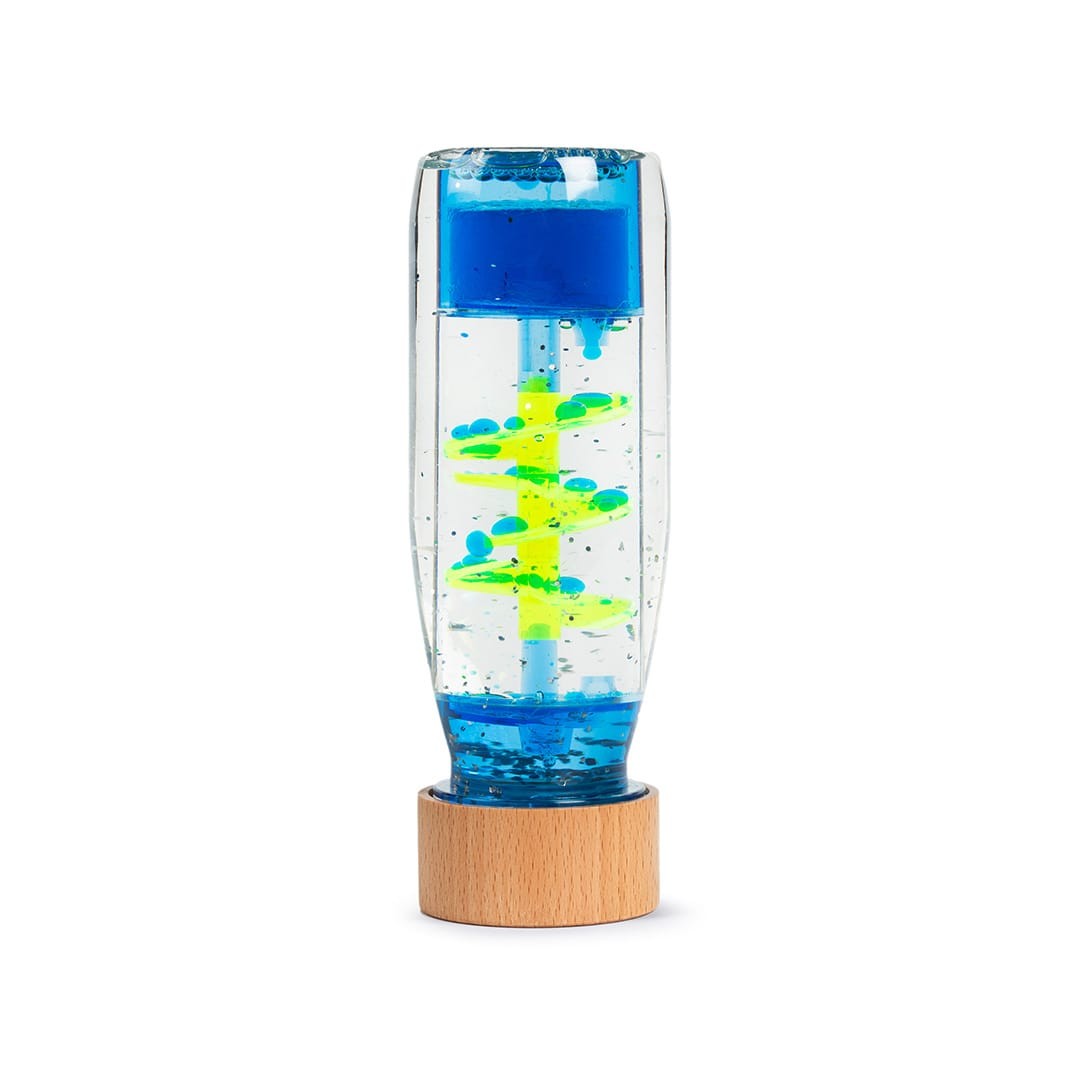 Botella Sensorial. Move Bottle Spiral Blue - Petit Boum - Imagen 3