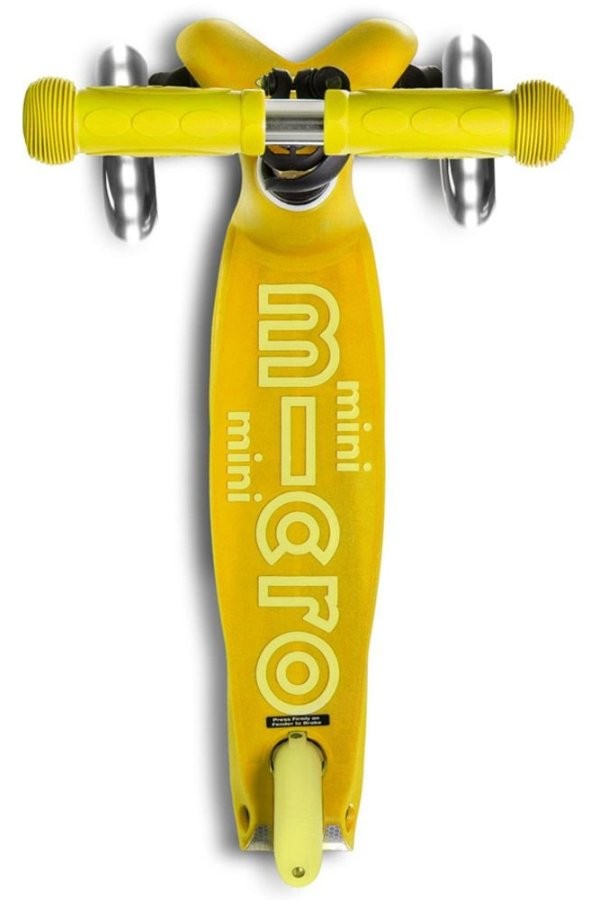 Patinete Micro Mini Deluxe Amarillo LED - Imagen 3
