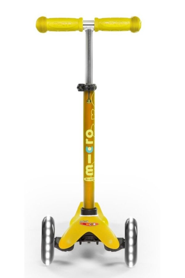 Patinete Micro Mini Deluxe Amarillo LED - Imagen 5